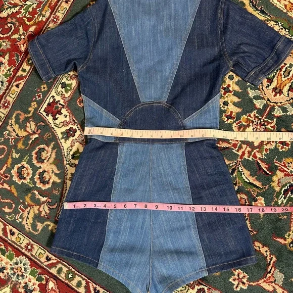 Stoned Immaculate Blue Jean Baby Romper. - Picture 9 of 12